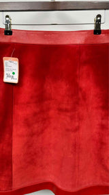 Gucci Buckled Suede-hybrid Skirt