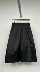 Simone Rocha Elastic-waist Wide Ruched Padded Shorts