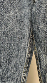 Margiela Asymmetrical Cut-out Tapered Belted Jeans