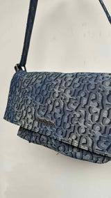 Acne Studios Monogram Denim Shoulder Bag