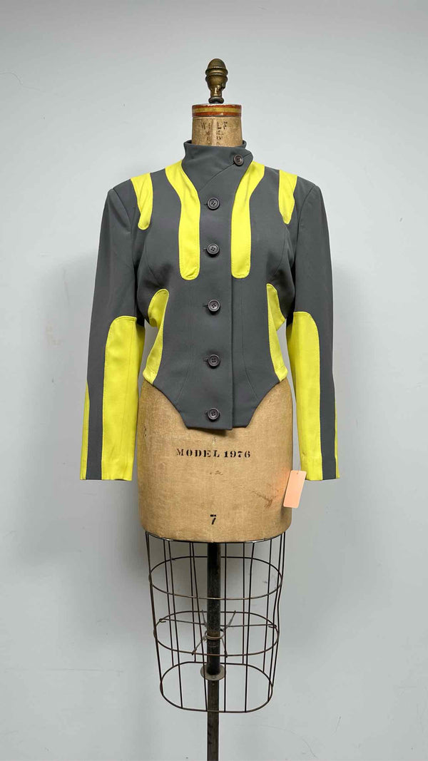 Issey Miyake Color Blocking Colset Jacket