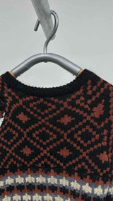 Raf Simons Iron-ring Cut-out Nordic Sweater