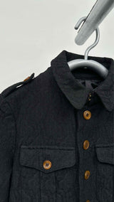 Comme Des Garcons Jacquard Military Jacket