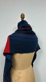 Hermes Plaid Fringe Scarf