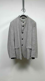 Issey Miyake Men Wrinkly Collarless Jacket