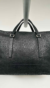 Rick Owens Rectangle Overhight Embossed-leather Bag