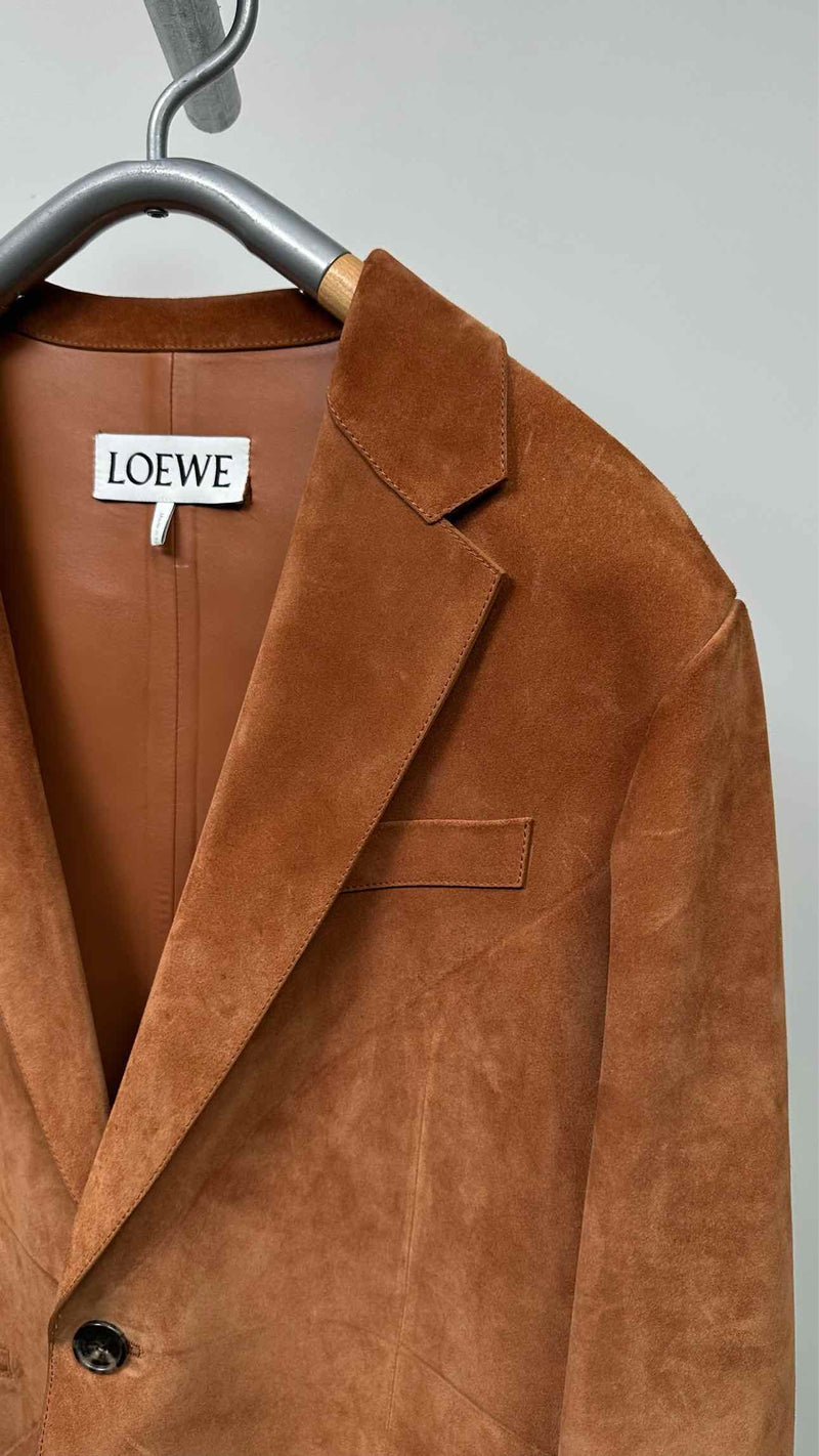 LOEWE Puzzle-Shaped Suede Jacket