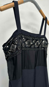 Margiela N/S Embroidered-detail Maxi Dress