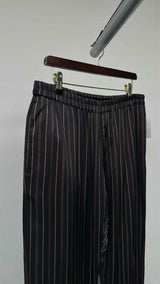 Dries Van Noten Stripe Satin Easy Pants