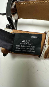 Alaia Pony-hair Leopard Corset