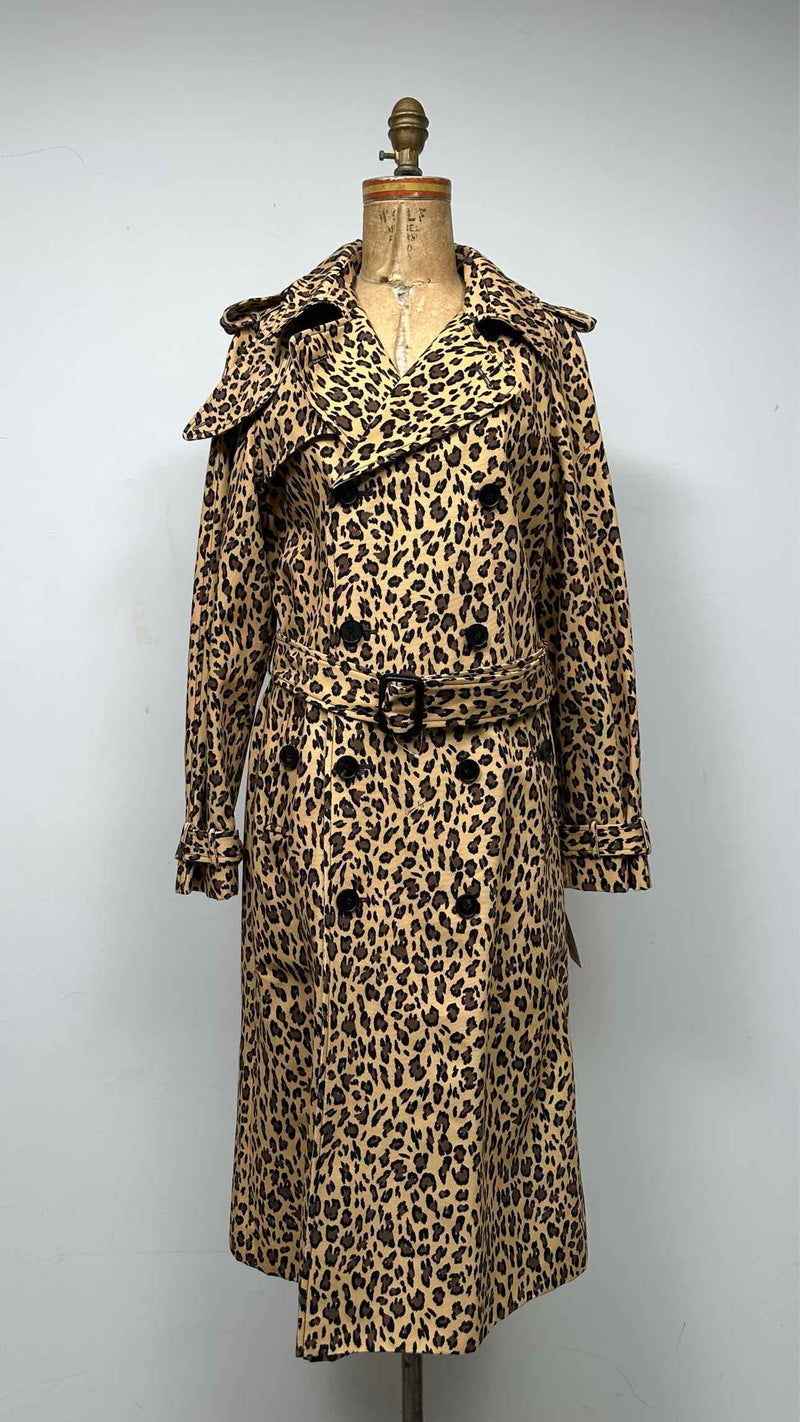 ADAM LIPPES Leopard Trench Coat