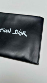 Dior Logo Leather Cluth Bag