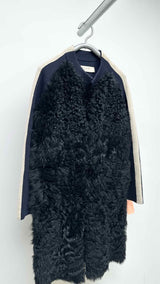 Marni Front-shearling Knit Long Cardigan