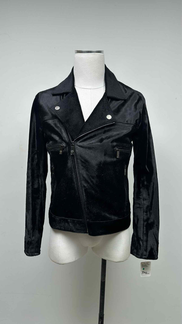 Versace Collection Fur Leather Jacket