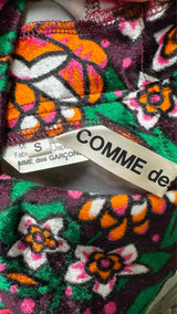Comme Des Garcons 2D Velvet Floral Dress