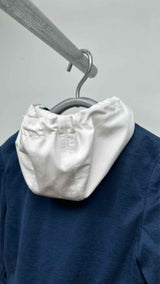 Thom Browne Zip-up Two-tone Cropped Hoodie