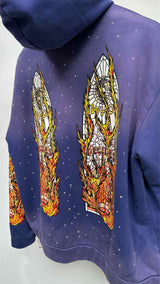 Who Decides War Flame Glass Hoodie