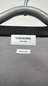 Thom Browne Silk Organza Cropped Cardigan