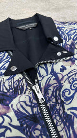Comme Des Garçons Homme Plus Printed Biker Coat
