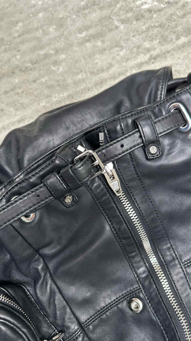 Alexander Wang Zip-detailed Leather Multi-way Backpack