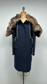 Calvin Klein 205W39NYC Fur-hooded Oversized Coat