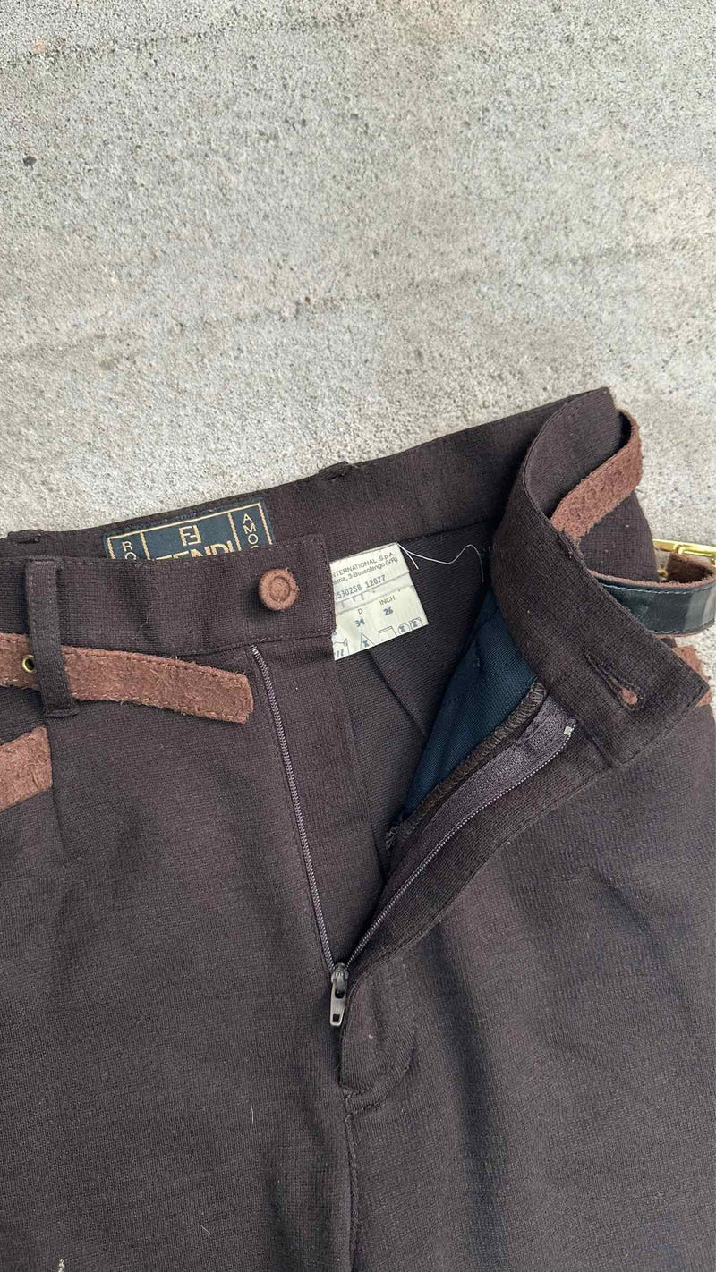Fendi Suede Docking Knit Set-up