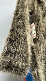 Martin Rose Patched Faux-fur Coat