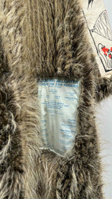 Martin Rose Patched Faux-fur Coat