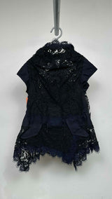Sacai N/S Lace Backless Oversized Blouse