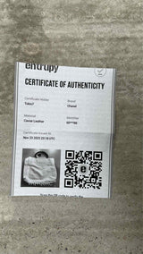 Chanel CC Caviar Wood Tote Bag