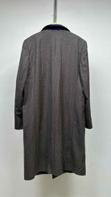 Balenciaga Double-breasted Houndstooth Oversized Long Coat