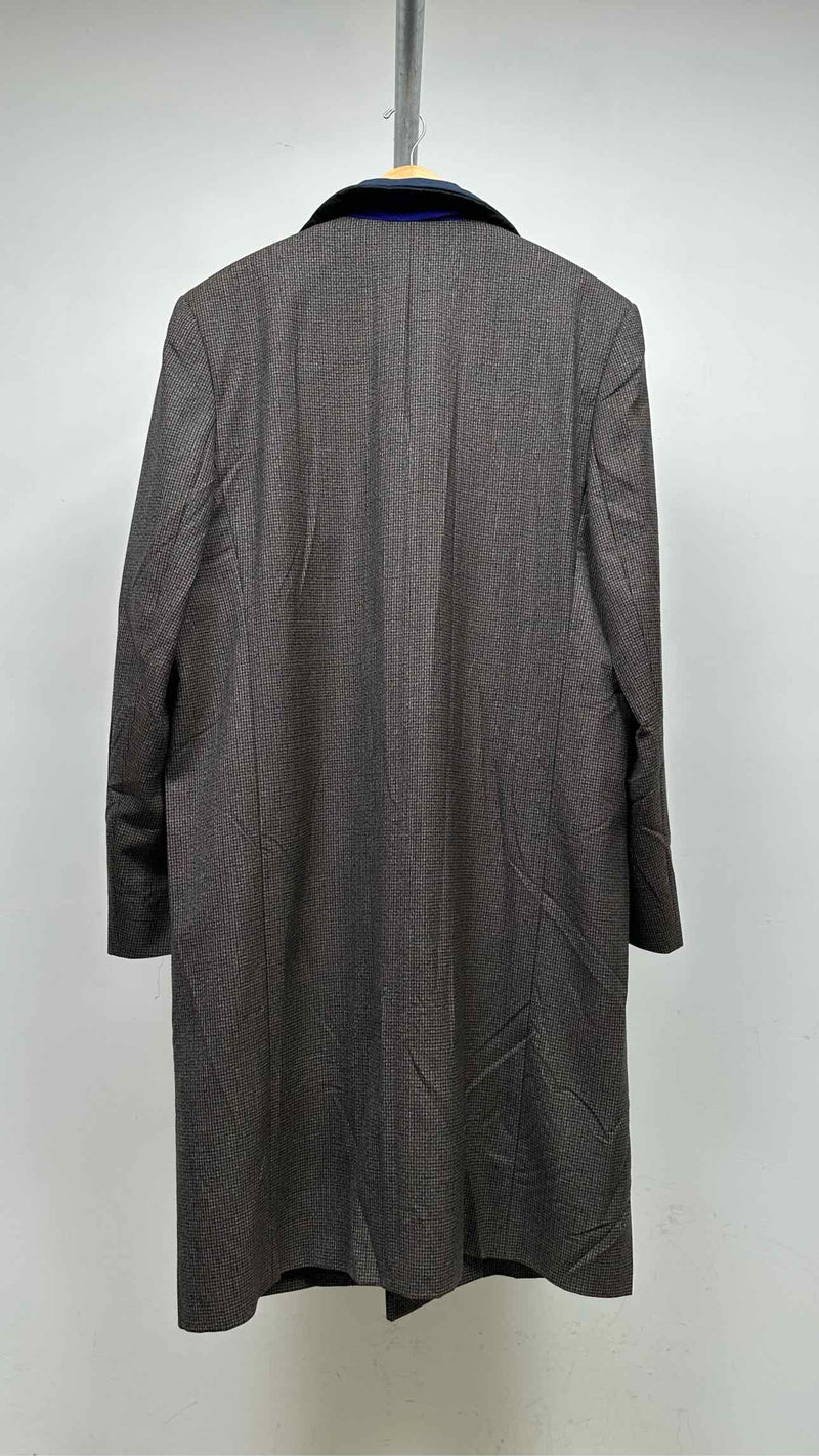 Balenciaga Double-breasted Houndstooth Oversized Long Coat