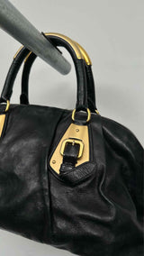 PRADA Calfskin Bauletto Bag