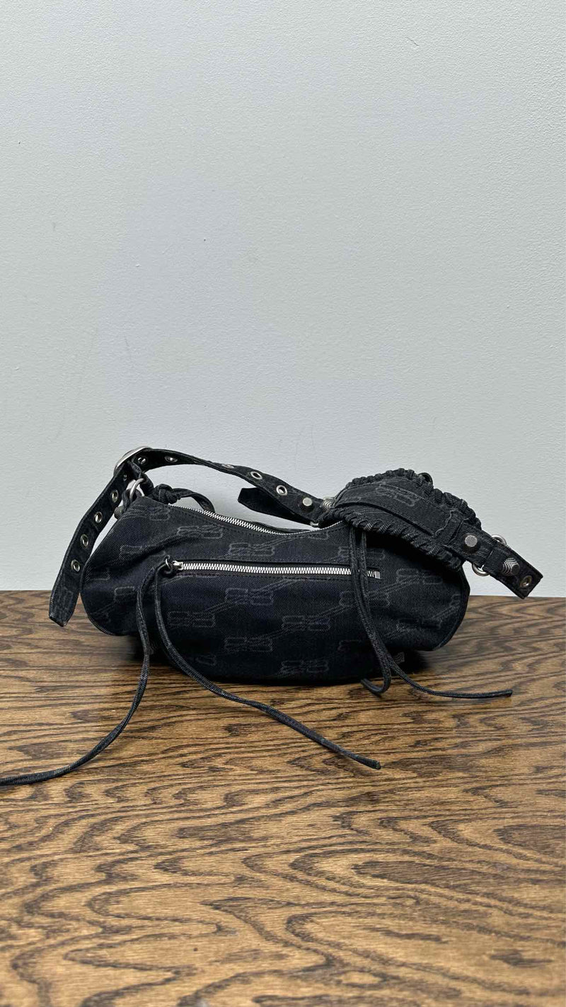 Balenciaga Denim Monogram Bag