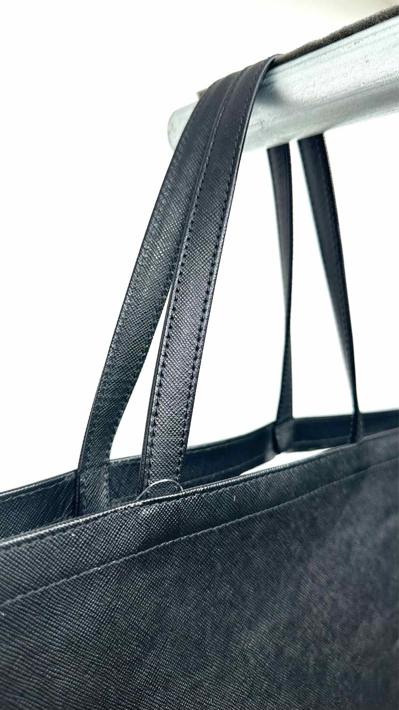 Comme Des Garçons Leather Logo Tote Bag