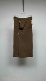 Issey Miyake Wrap Stripe Mini Skirt