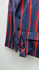 Tricot Comme Des Garcons Stripe Satin Bottom-bow Jacket