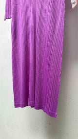 Pleats Please L/S Pleated Maxi Dress