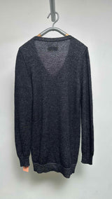 MM6 V-neck Wrap-slit Oversized Sweater