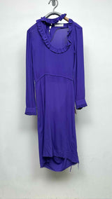 Balenciaga L/S Ruffle Sheer Dress