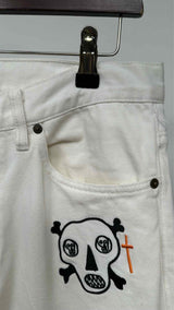 Supreme x Clayton Patterson Skulls Embroidered Regular Jeans