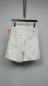 CELINE Chain-waist Denim Culotte Shorts
