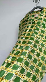 Marni S/S Check Fields Camp Silk Shirt