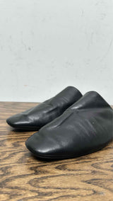 Saint Laurent Leather Plaza Mules