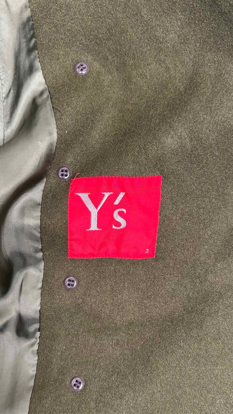 Y's Wool Short Trench Coat