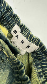 Marni Acid-wash Easy Denim Shorts
