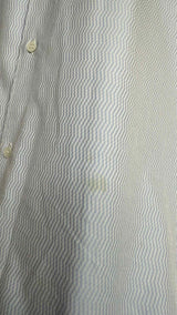 Comme Des Garcons Shirt Embroidered-shoulder Wavy-stripe Shirt