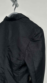 Comme Des Garcons Cut-out Gliitter Blazer Jacket