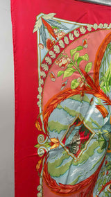 Hermes Amazon Print Silk Scarf