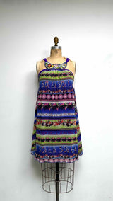 Jean Paul Gaultier Soleil Trapeze Halter Mesh Dress